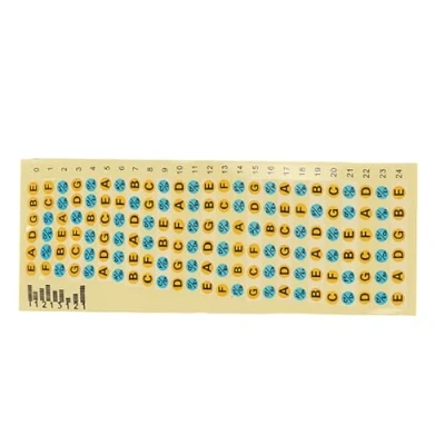Image of 5pcs Guitar Note Sticker Electric Fretboard Decals Fingerboard Frets Map For Bass Ukulele