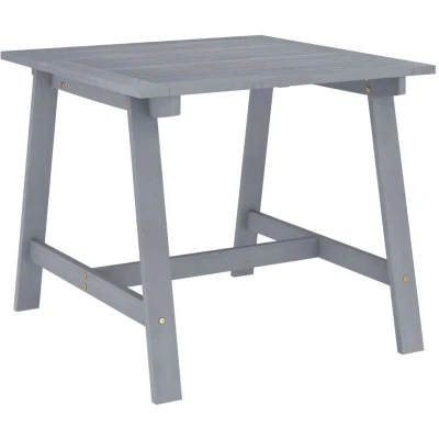 Image of vidaXL Garden Dining Table Grey 88x88x74 cm Solid Acacia Wood