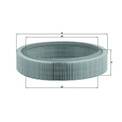 Image of 17220PD5600, 17232PD2000, 17232PD2305, 17232PD2660, 17232PD5600 Air Filter MAHLE ORIGINAL LX 317 62,0mm 261,5mm Insert