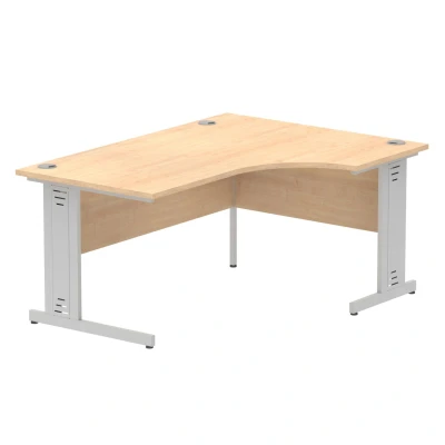 Image of Impulse Cable Managed 1600 Left Hand Crescent Desk Maple Ref