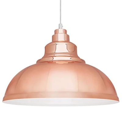 Image of Long Life Lamp Company Classic Modern Copper Pendant Light Shade Dome Iconic Kitchen Island Ceiling Lights M0153