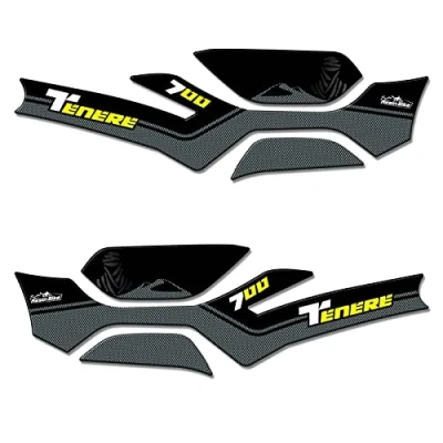 Image of Resin Bike Motorcycle 3D Stickers Compatible with Yamaha Tenere 700 2019 Yellow. Handguards Protections from Impact and Scratches. Gadget Moto