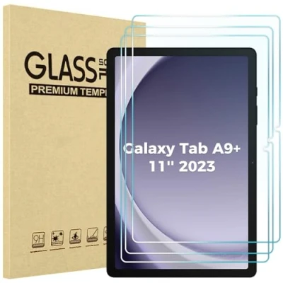 Image of ProCase 3 Pack Screen Protector for Galaxy Tab A9 Plus 11 Inch 2023, HD Tempered Glass 9H Film Guard 11&quot; A9+ 5G Tablet (SM X210/X216/X218)…