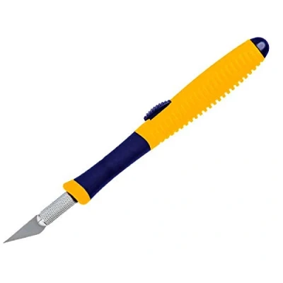 Image of Modelcraft Retractable Hobby Knife #1, Yellow