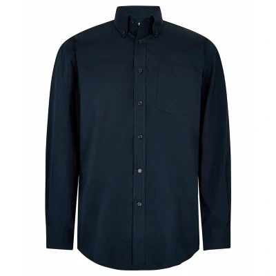 Image of Kustom Kit Corporate Oxford Shirt Long Sleeved (Classic Fit) Dark Navy 22