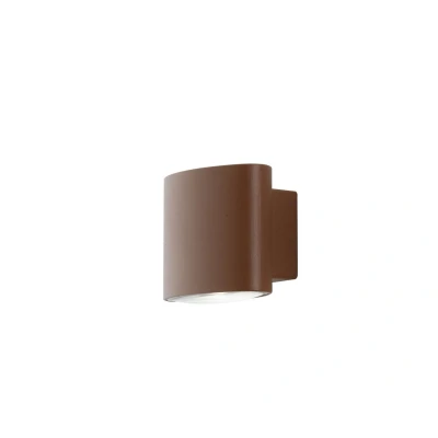 Image of Boxter Bro Outdoor Integrated LED Up Down Wall Light, Corten, IP44, 4000K