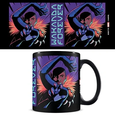 Image of Pyramid International Marvel Black Panther Mug (Shuri Wakanda Forever Design) in Presentation Gift Box Official Merchandise