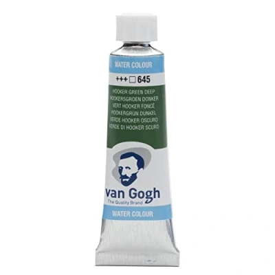 Image of Van Gogh Watercolour Tube 10 ml Hooker Green Deep 645