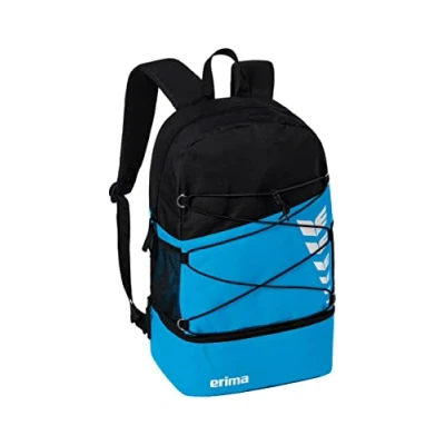 Image of Erima Unisex&#039;s Wings SIX Backpack, Curacao/Black, 30x18x45