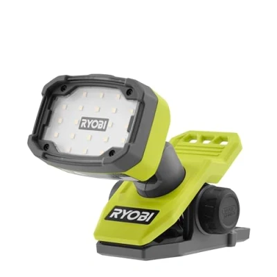 Image of RYOBI 4V USB Lithium Clip Lamp 3 intensities: 750/250/75 Lumens Head can be rotated up/Down &amp; Right/Left Compatible Link System Sold Without Battery RLC4 0
