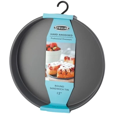 Image of Stellar Hard Anodised Expert 30cm Round Sandwich Tin