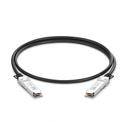 Image of QSFPTEK 40G QSFP DAC Cable, 0.5M (1.64ft) Passive Direct Attach Copper Twinax Cable Compatible with Cisco H40G CU50CM