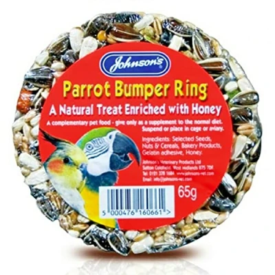 Image of Parrot Treat Seed Rings Honey (Pack of 6)