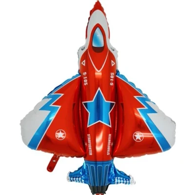 Image of 36 Inch Starfighter Rocket/Jet Shaped Foil Balloon (CS85)