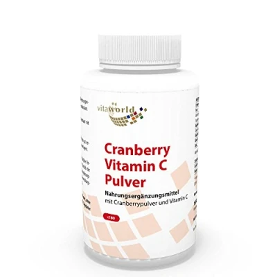 Image of Vita World Cranberry 400Mg + Vitamin C 180 Capsules Made in Germany