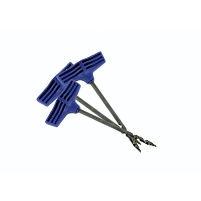 Image of Linic UK Made Set of 3, 6mm Twist Gimlet Screw Awl Wood Boring Hole Making (W8051). Free Postage.