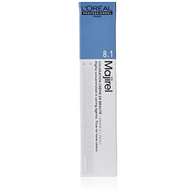 Image of L&#039;Oréal Professionnel Majirel Cool Inforced Permanent Hair Colour, No. 8.1 Light Blonde Ash, 50 ml