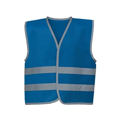 Image of Yoko Hi Vis Childrens/Kids Reflective Border Waistcoat (M) (Royal Blue)