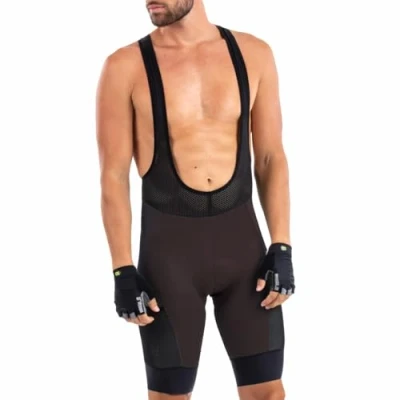 Image of Alé Cycling Men&#039;s Off Road Gravel Stones Cargo Bib Shorts, Brown, XL