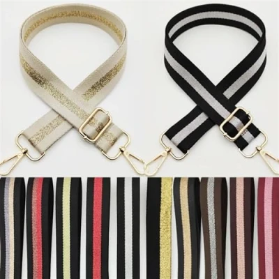 Image of Wide Shoulder Bag Strap Women Straps For Crossbody Bags Handbags Handles Part Accessories Adjustable Belts Diy Strap(13,Black metal)