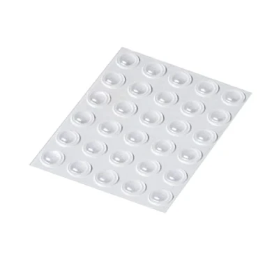 Image of Happy Bananas Mini Clear Self Adhesive Domed Bumper Dots Stops Rubber Feet for Coasters, Glass, Crafts 6.4mm x 1.9mm (30)