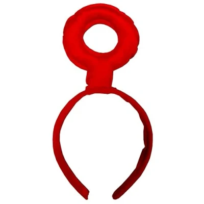 Image of jokeshop Po Red Teletubbies Headband Tulle Adult Fancy Dress 90&#039;s Cartoon Character TV Program
