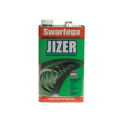 Image of Swarfega Jizer Water Soluble Parts Degreaser Cleaning Products with Rust Inhibitor, Non Flammable, 5L Tin