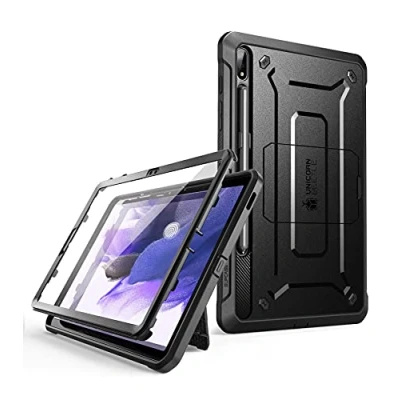 Image of SUPCASE Unicorn Beetle Pro Series Rugged Full Body Case for Samsung Galaxy Tab S7 FE 12.4 inch (2021) with Built in Screen Protector and Pen Holder S (Black)