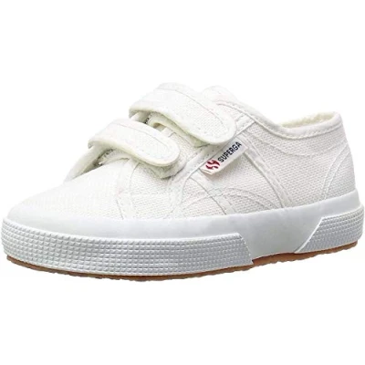Image of Superga 2750 STRAP boys&#039;s Children&#039;s Shoes (Trainers) in White