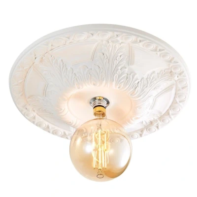 Image of Motril Large Semi Flush Ceiling Light White