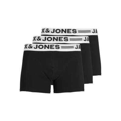 Image of Jack &amp; Jones Sense 3PACK Trunks, Men&#039;s, Size: XL, Black