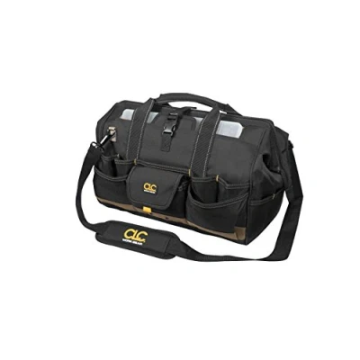 Image of CLC Custom Leathercraft 1535 18 Inch Tote Bag with Top Plastic Tray and 37 Pockets