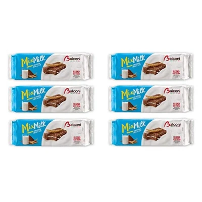 Image of 6X Balconi Mix Milk Cake Snack with Cream and Covered Chocolate ( 10 x 35g ) 350g
