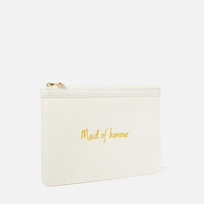 Image of Katie Loxton Bridal Embroidered Maid of Honour Canvas Pouch