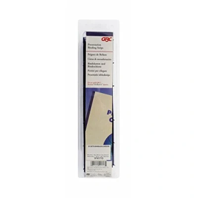 Image of GBC VeloBind Binding Strips, 45 mm, 200 Pages, A4, Blue, Pack of 25, 9741636