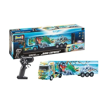 Image of Revell 24534 RC Show Truck Mercedes Benz Actros Dino Express 1:32 Scale, Multi Color