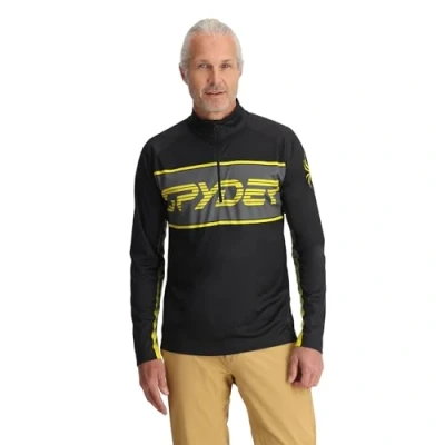 Image of Spyder PARAMOUNT 1/2 ZIP, Men&#039;s, Acid Yellow, XXL