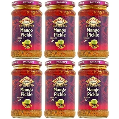 Image of (6 PACK) Pataks Mango Pickle 283g 6 PACK BUNDLE