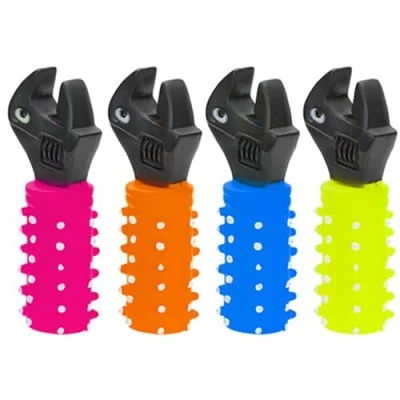 Image of PMS 879114 Spinners Vibrant Vinyl Assorted Colors &amp; Entertaining Toy Perfect for Puppies Adult Dogs 1 Pc, Multicolor