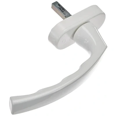 Image of Hoppe 3737041 Lège Window Handle Covered Screwed 7 x 32 White