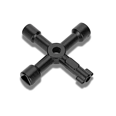Image of The Home Fusion Company 4 Way Utility Gas Electric Stop Cock Tap Radiator Key