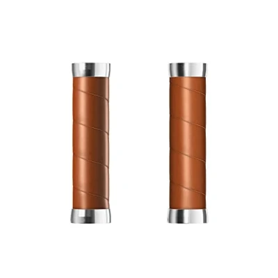 Image of Brooks Slender Leather Grips (130 + 130 mm) Honey New22 Unisex Adult Handlebar, Gold, Standard
