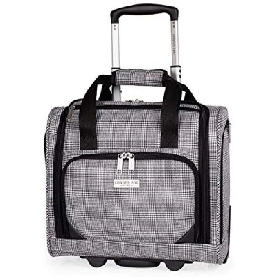 Image of London Fog 14 Inch Underseat Cabin Bag Approved for Under Seat Travel Easyjet Jet2 &amp; AA Lightweight Onboard Luggage Fits 45 x 36 20 LFL004 (Carry On, Seat)