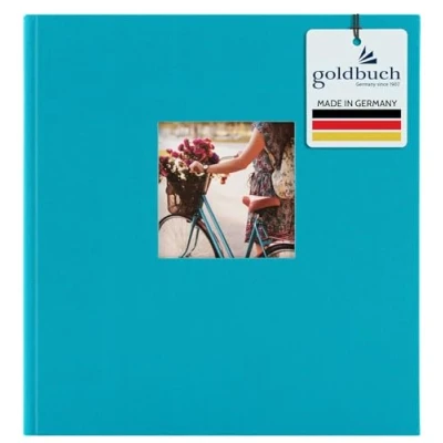 Image of Goldbuch Photo Album with Window Cut Out, Cardboard, turquoise, 30 x 31 cm