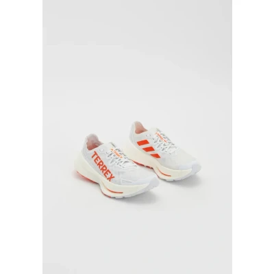 Image of Adidas Terrex Agravic Speed Ultra Trail running shoes, Men&#039;s, Size: 12, Cloud white/impact orange/dash grey Textile/synthetics