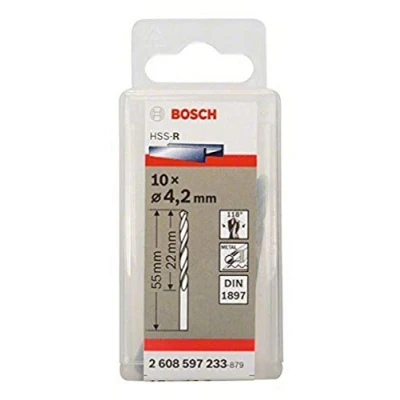 Image of Bosch 2608597233 42 x 22 55 mm Din1897 HSS R Stub Drill Bits
