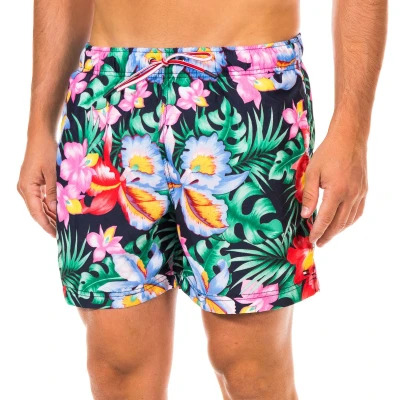 Image of Tommy Hilfiger Mens swimsuit adjustable with laces EH87873746 416 Multicolour Size Small