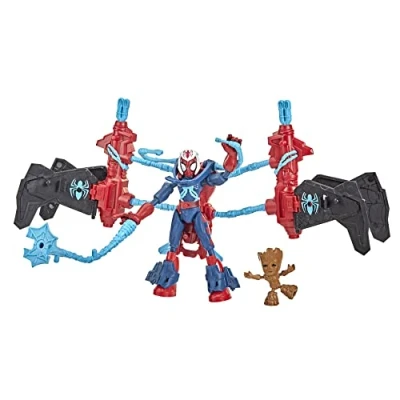 Image of Hasbro Marvel Spider Man Bend and Flex Missions Space Mission Action Figure, 15 cm Bendable Toy for Ages 4 Up