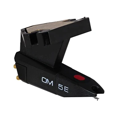 Image of Ortofon OM 5E Moving Magnet cartridge for standard and low mass type tonearms, Bronze Extra Weight included, black