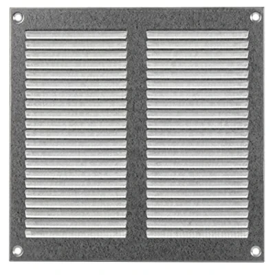 Image of LIRAST 200x200mm Vent Cover Galvanised Steel 8x8 inch Wall with Insect Mesh Ceiling Soffit Vents External Metal Ventilation Grilles Air Covers for Walls